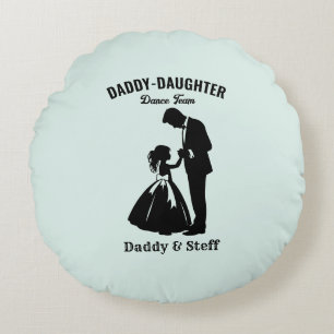 Coussins Ronds Équipe de danse papa-fille (2)