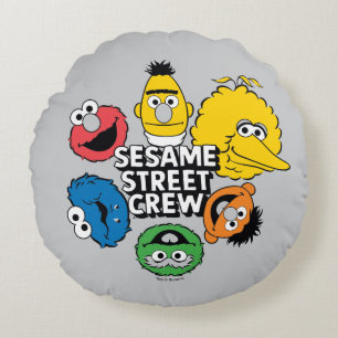 Coussins Ronds Équipe de Sesame Street