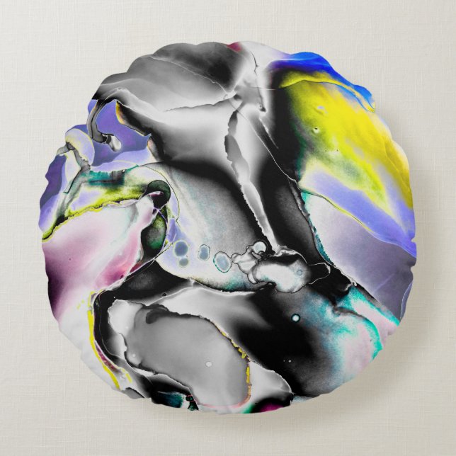 Coussins Ronds Espace. Arrière - plan blanc brillant. Photo de l' (Devant)