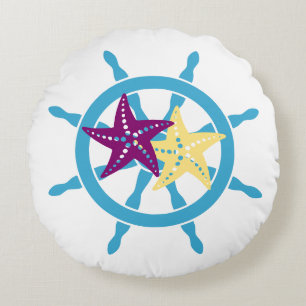 Coussins Ronds Estarfish à gouvernail de navire