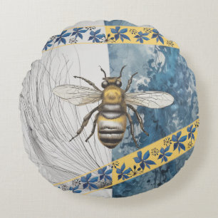 Coussins Ronds Esthétique des abeilles