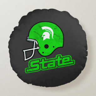 Coussins Ronds État du Michigan Front & Back Différent