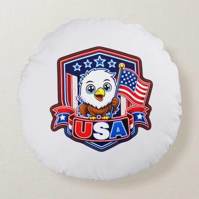 Coussins Ronds États-Unis (Devant)