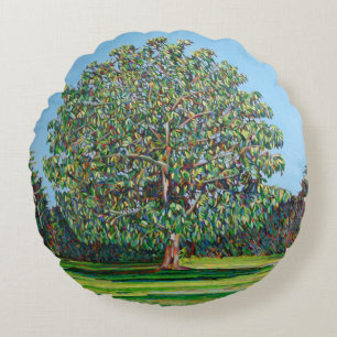 Coussins Ronds Été d'arbre d'arc