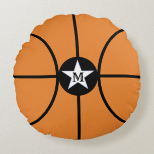 Coussins Ronds Étoile de basket-ball oreiller rond