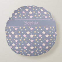 Étoiles motif rose gris