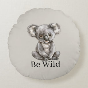 Coussins Ronds Être Koala Sauvage Safari Animal