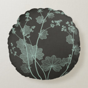 Coussins Ronds Étude de la nature de la menthe et du charbon de b