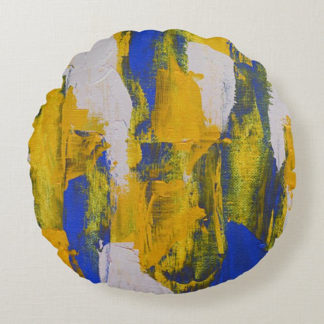 Coussins Ronds Expression Abstraite n° 10 de Michael Moffa (Devant)