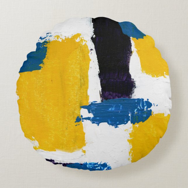 Coussins Ronds Expression Abstraite n° 2 de Michael Moffa (Devant)