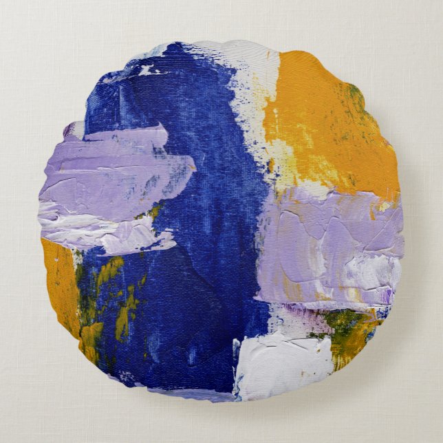 Coussins Ronds Expression Abstraite no 9 de Michael Moffa (Devant)