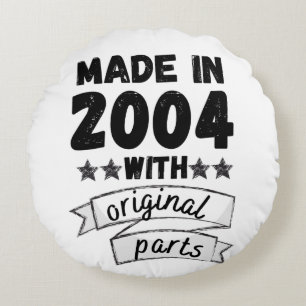 Coussins Ronds fabriqués en 2004 avec pièces d'origine,