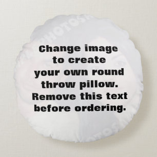Coussins Ronds Faites votre propre photo personnalisée
