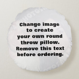 Coussins Ronds Faites votre propre photo personnalisée