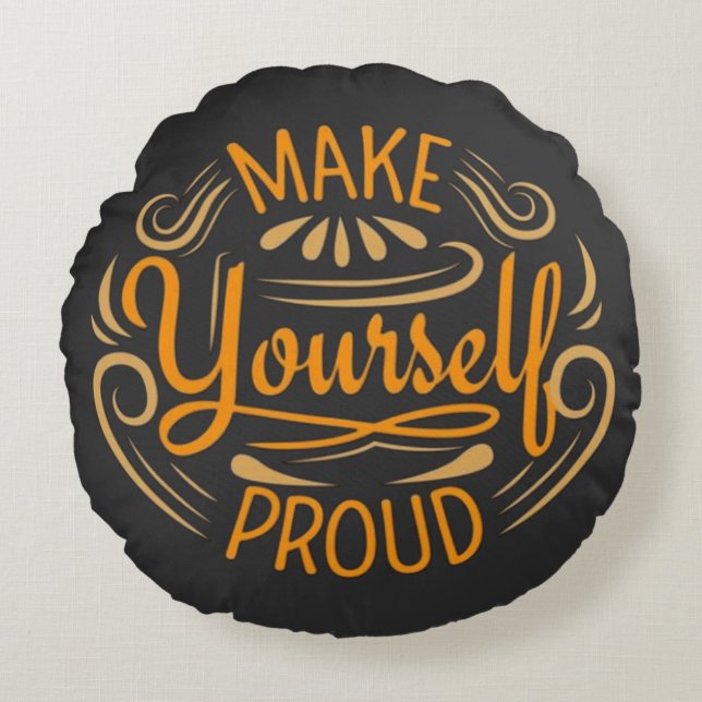 Coussins Ronds Faites-vous Proud (Devant)