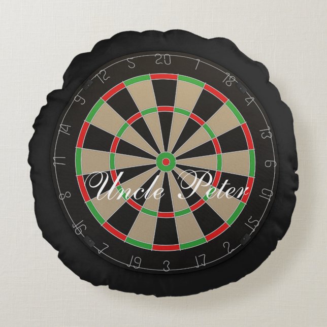 Coussins Ronds Fans fléchés 🎯 😍 Dartboard (Devant)