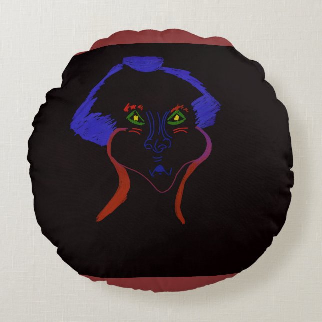 Coussins Ronds Fantasy Character Art  (Devant)