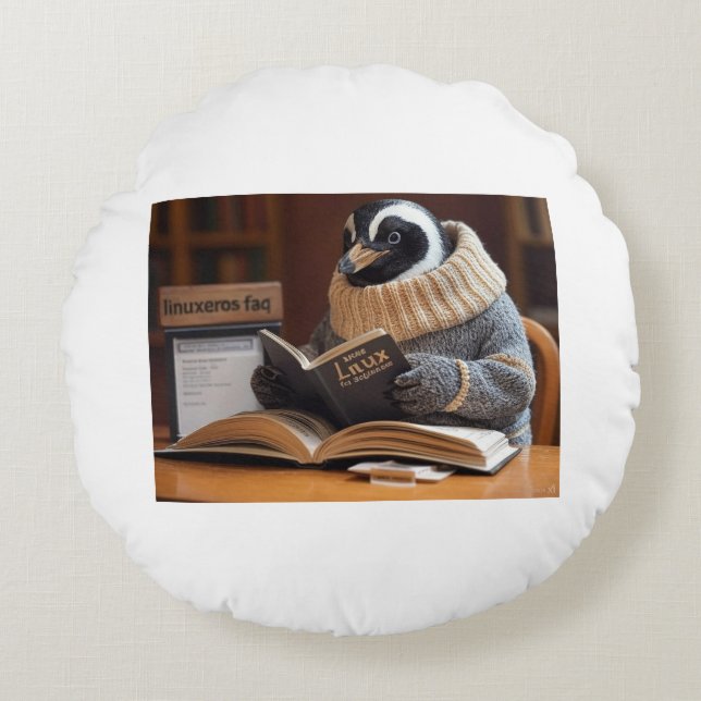 Coussins Ronds FAQ Linuxeros (Devant)