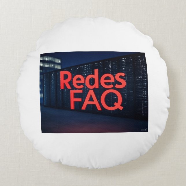 Coussins Ronds FAQ Redes (Devant)