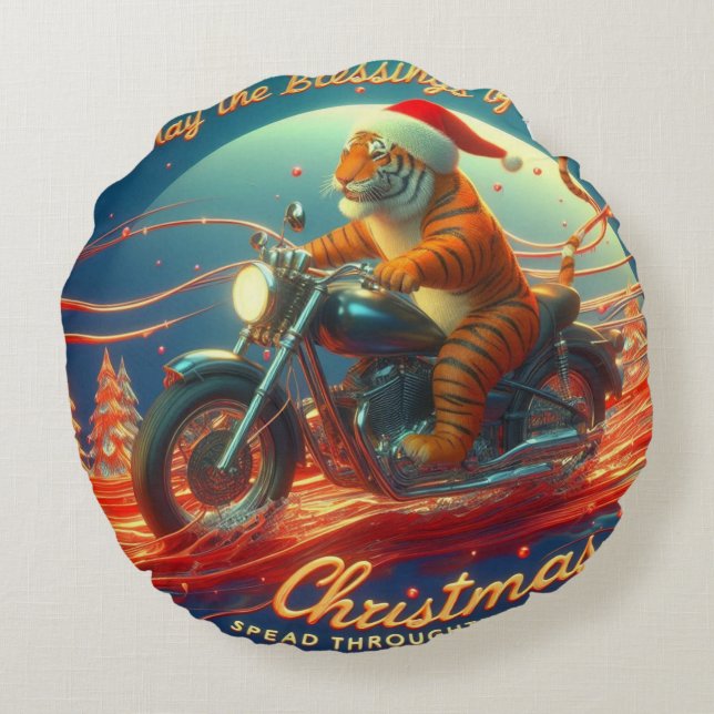 Coussins Ronds Fêter Noël (Dos)