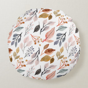 Coussins Ronds feuilles d'arbre