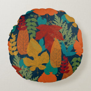 Coussins Ronds Feuilles d'automne