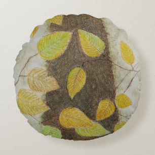 Coussins Ronds Feuilles hêtre