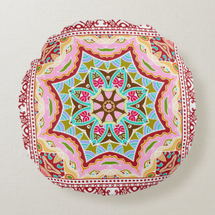 Coussins Ronds Feuilles tropicaux Abstraits Motifs divers