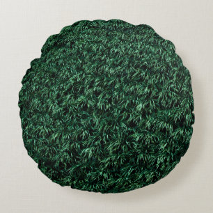 Coussins Ronds Feuilles verts