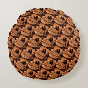 Coussins Ronds Fèves de café magiques
