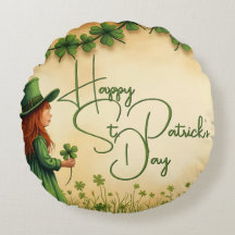 Fille de la Saint Patrick avec Shamrock