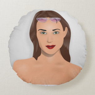 COUSSINS RONDS FILLE D'ÉTÉ