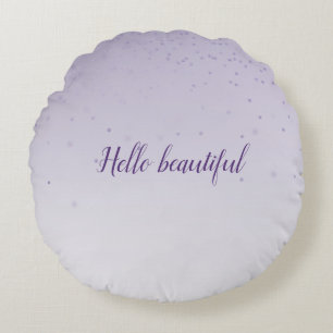 Coussins Ronds Fille Lilac Violet Confetti Glam Ombre