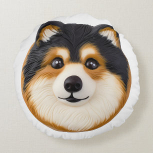 Coussins Ronds Finlandais Lapphund Chien 3D inspiré