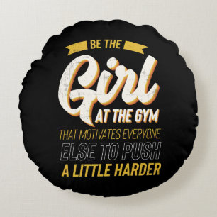 Coussins Ronds Fitness Gym Entraînement Motivation Femmes