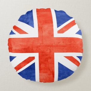Coussins Ronds Flag de Grunge