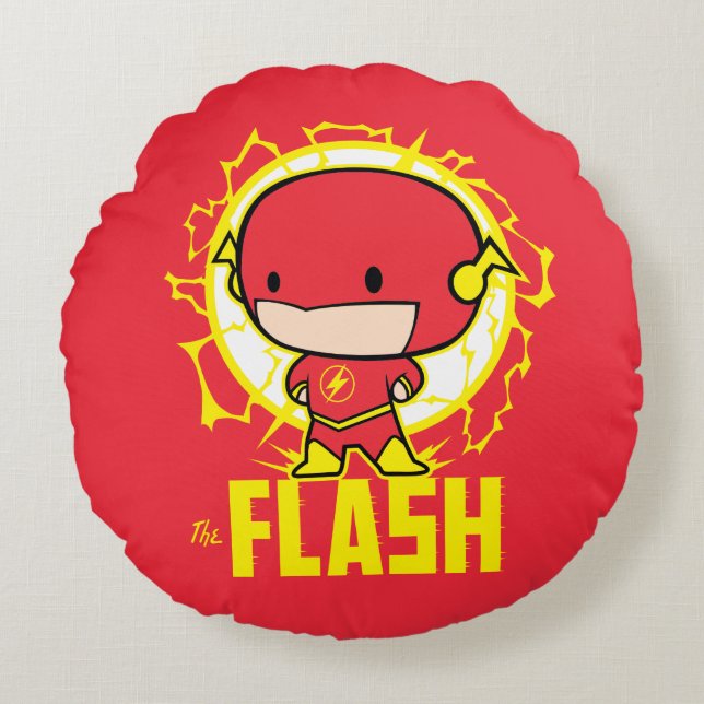 Coussins Ronds Flash Chibi Avec Électricité (Devant)