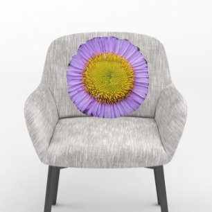 Coussins Ronds Fleabane violet Daisy Floral