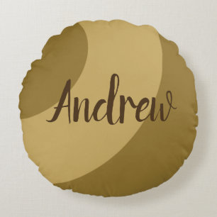 Coussins Ronds Flèches Brown