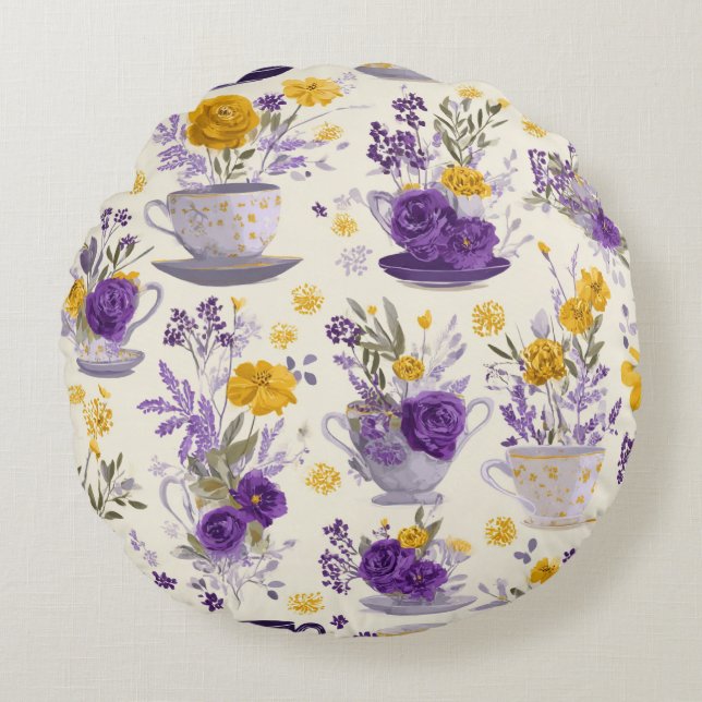 Coussins Ronds Fleur dansante  (Devant)