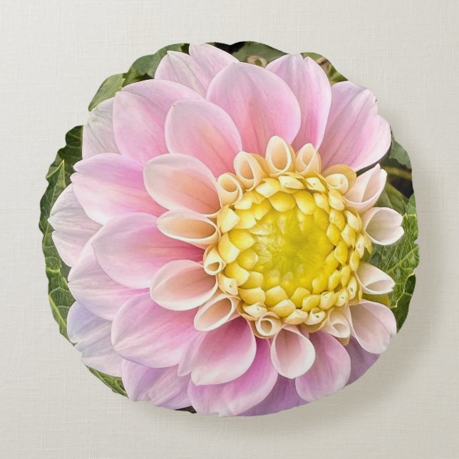 Coussins Ronds Fleur de la Nouvelle-Angleterre (Devant)