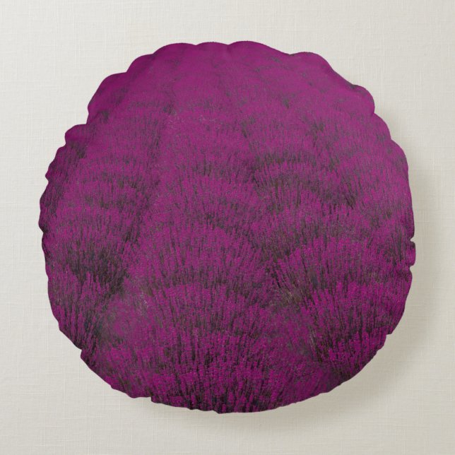 Coussins Ronds Fleur rose pétée (Devant)