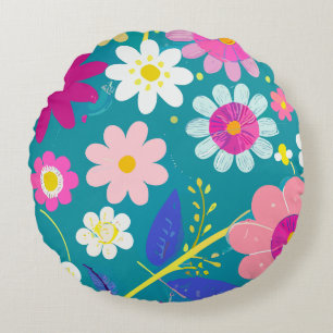 Coussins Ronds Fleur Sauvage