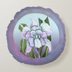 Coussins Ronds Fleur Smeraldo