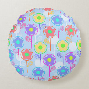 Coussins Ronds Fleurs