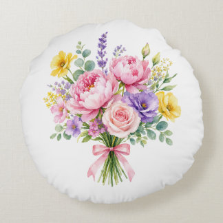 Coussins Ronds Fleurs