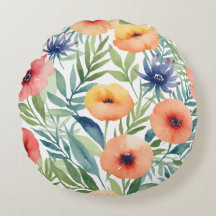 Fleurs d'aquarelle motif