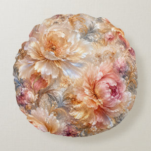 Coussins Ronds Fleurs de Fantaisie Luxueuses