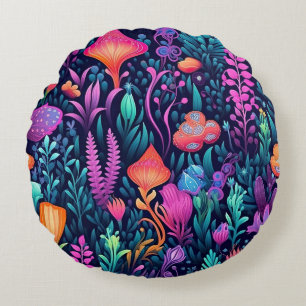 Coussins Ronds Fleurs de la mer - Aqua Flora