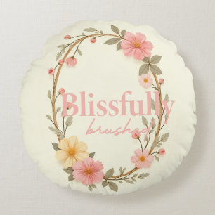 Coussins Ronds Fleurs de mellow